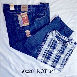 Wrangler Rugged Wear Relaxed-Fit Jean - Antique Indigo 50x28